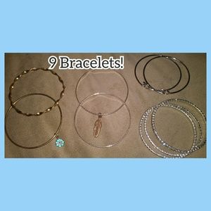 Bangle bracelet bundle ✴